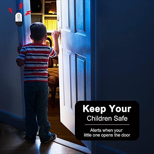 Аларм ЗА Врата САНЏИ За Домашни Аларми За Безжични Врати За Безбедност На Децата со 120db, Сензор За Отворен Аларм На Вратата На Прозорецот