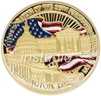 Исклучителна монета американски претседател на американскиот претседател Барак Обама, позлатена комеморативна монета значка за