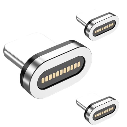 Апорија - 6 во 1 кабел за магнетно полнење USB 100W | USB A и USB Type C до 3-во-1 совети за магнетно полнење | Пренесување на податоци