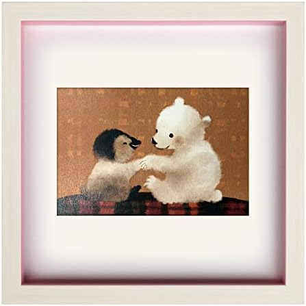 美工社 Mikosha ZnO-62176 386593 NAO Square Frame Penguin Art Panel