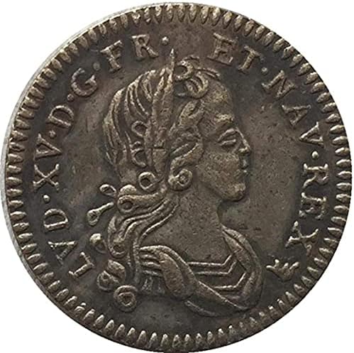 1719 Француска Монета Чиста Бакарна Позлатена Сребрена Активирана Монета Занаети Колекцијакоин Колекција Комеморативна Монета