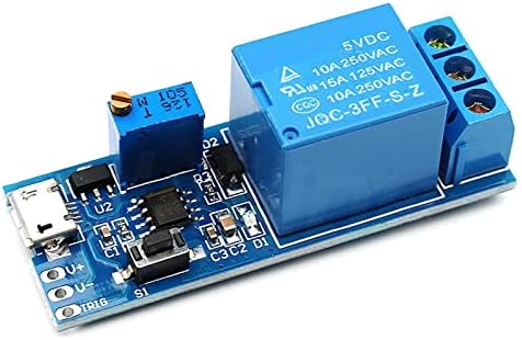 Hifasi Smart Electronics 5V-30V Micro USB напојување со прилагодување на релејниот релеј го контролниот модул за контрола на активирањето на