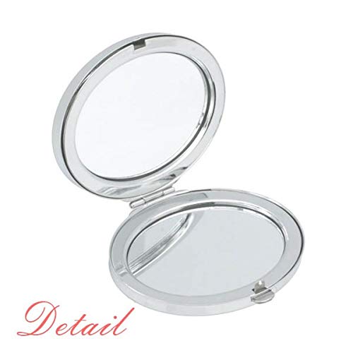 Шарени капки за вода Арт Деко Подарок моден огледало преносен преклопен шминка со двојни странични очила