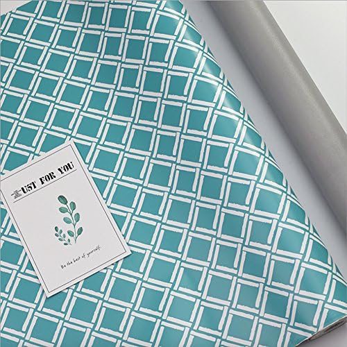 SimpleLife4u зелена карирана полица за бела лента за мебел за мебел DIY Instagram Фото wallид 17,8 инчи од 9,8 стапки