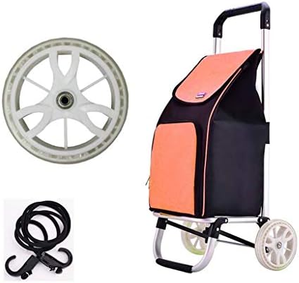 Carts GMLSD, количка за преклопување, лесна алуминиумска легура на намирници за намирници Мала количка преклопна преносна количка за домаќинства
