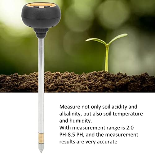 Мерач на pH на дигитална почва FtVogue - 2,0PH - 8,5ph Температурна влажност Тестер Тестер Висока точност за стаклена градина Орчард Орчард
