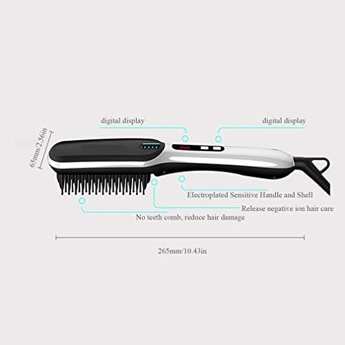 Wdbby негативен јон дигитален приказ на косата за коса Артефакт Негативен јонска коса затегнувач Електрична права коса чешел