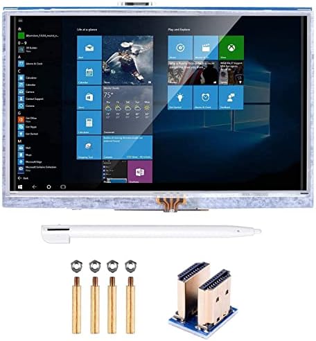 Екранот на отпорен на допир на Куман 5 инчи 800x480 HDMI TFT LCD дисплеј за Raspberry Pi 3 2 Model B RPI 1 B B+ A A+