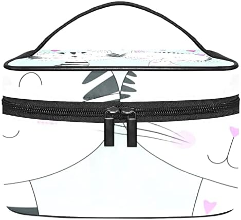 торба за Шминка за Патување јојоамој, Прекрасни Две Мачки Голема Козметичка Торба Организатор На Шминка Мултифункционални Торби