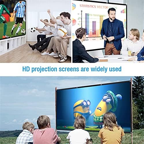 XXXDXDP 150 инчен проектор на екранот на проекторот, преклопен анти-кривичен екран за проекција на филм за домашно кино за домашно