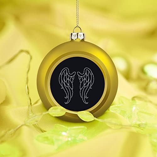 Ангелски крилја Божиќни топки украси поставија големи украси на Божиќни дрвја за надворешни работи на отворено 1 парчиња