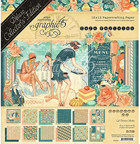 Графички 45 кафуле париски пакет пакет - Делукс колекционерско издание Пакет 12 x 12 + 13 x 13 Пластична папка