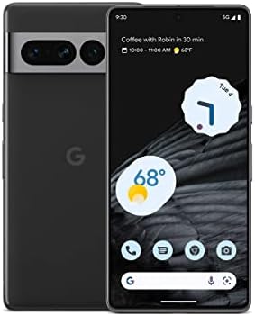 Google Pixel 7 Pro - 5G Android Телефон-Отклучен Паметен Телефон Со Телефото, Објектив Со Широк Агол и 24-Часовна Батерија-512GB-Обсидијан