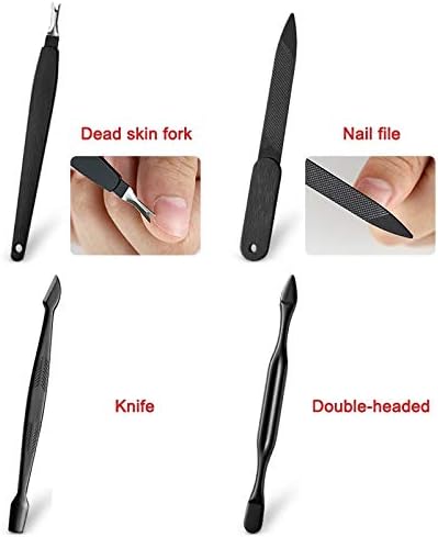 Bedcy 18 парчиња/Поставете клипер за нокти маникир за педикир за петици ножици за ножици за чешлање