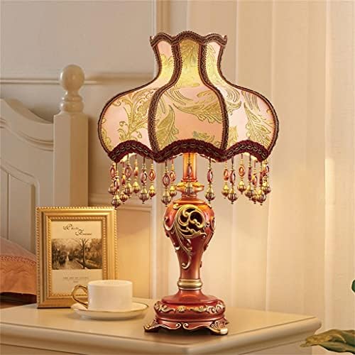 LhllHl Класичен елегантен романтичен романтичен смола маса за ламба дневна соба за спална соба декоративна маса за ламба