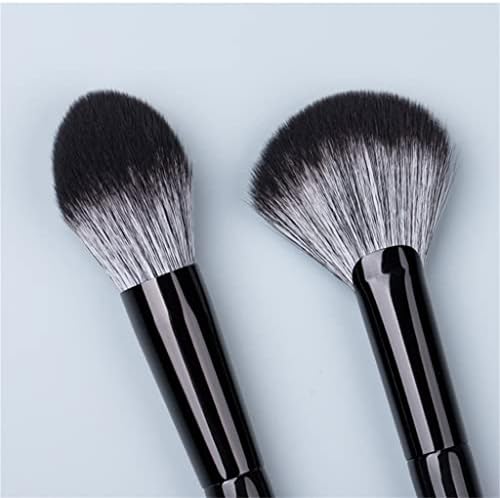 Козметичка четка Xzjjz-црна сребрена серија за коса меки четки-браќа и професионална алатка за убавина, правејќи пенкало (боја: