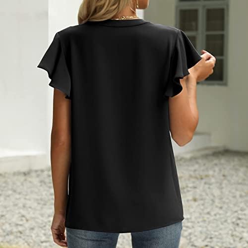 Сончогледни кошули за тинејџерски девојки симпатична графичка тркалезна врата кратки ракави, обични маички со маички врвни