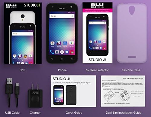 BLU Studio J1 S050q Отклучен GSM Двоен СИМ Телефон-Бело