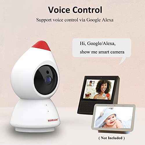 Tuya WiFi камера IP Baby Monitor Monitor Monitor Smart Life Home Security Video Надзор CCTV компатибилен со Alexa Google Indoor 1080p Night