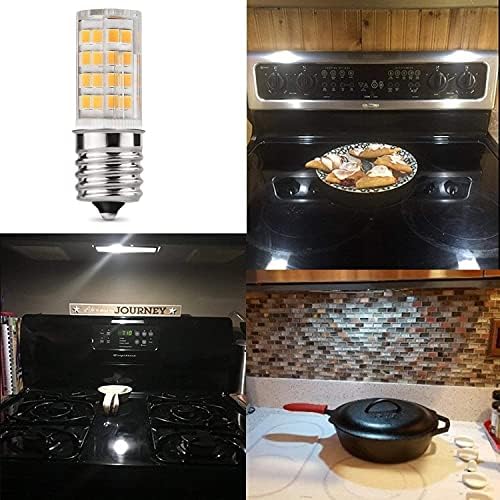 E17 LED сијалица за микробранова печка, сијалица за апарати за кујни, светло за шпорет, 4 вати, топло бело 3000K, E17 Индикатор