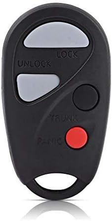 Qiilu далечински 4 копчиња Автоматски клуч за автомобили со тастатура FOB SHELL COVER CASCE за Nissan Infiniti Maxima Sentra