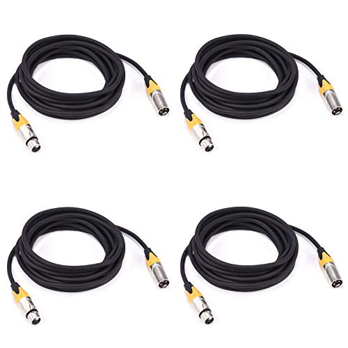 Mfl. Флексибилен кабел DMX кабел од 15 стапки 3 пински сигнал XLR машка до женска кабелска жица за светло осветлување DJ светла,