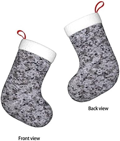 Божиќни чорапи Аугенстерски црно гранит мермер Камо двострана камин што виси чорапи