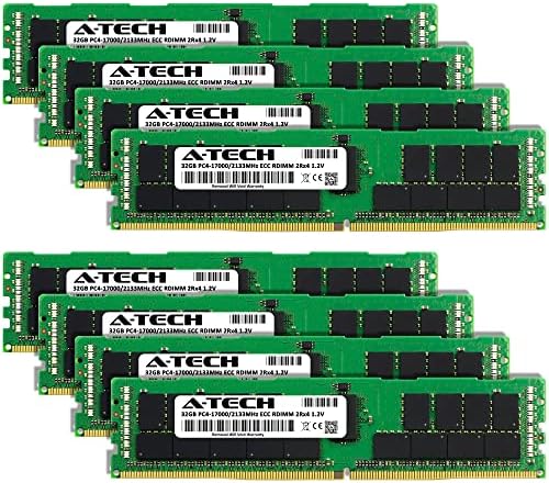 A-Tech 256gb Комплет Меморија RAM МЕМОРИЈА ЗА IBM ThinkStation P900-DDR4 2133MHz PC4 - 17000 ECC Регистрирани RDIMM 2rx4 1.2 V-Сервер