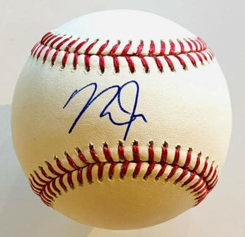 Мајк Пастрмка потпиша бејзбол автограмирано во Лос Анџелес Ангели МЛБ Холограм COA - Автограмирани бејзбол