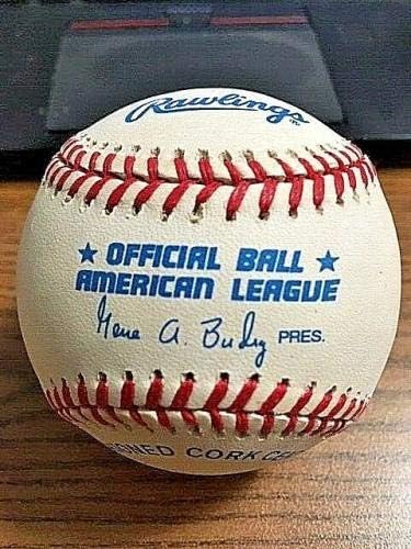 Томи Бирн 6 потпиша автограмиран ОАЛ Бејзбол! Јанки, Браунс, Вајт Сокс! ЈСА! - Автограмирани бејзбол