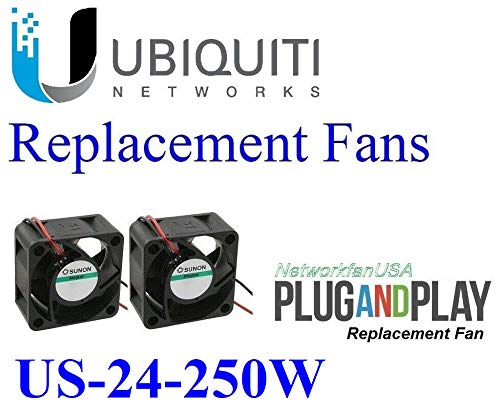 2x тивка верзија Sunon вентилатори компатибилни за Ubiquiti US-24-500W Unifi Switch