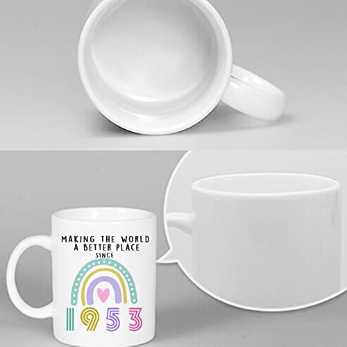 Идеи за подароци за роденден Аликар 70 -ти роденден - 1953 година за роденденски кафе чаши за жени - 70 роденденска кригла за неа, идеи за подароци