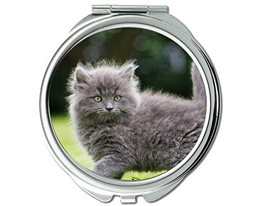Огледало, Компактно Огледало, Бебешко Животно Меки Маче Дефокусирано огледало За Мачки За Мажи/Жени, 1 Х 2Х Зголемување
