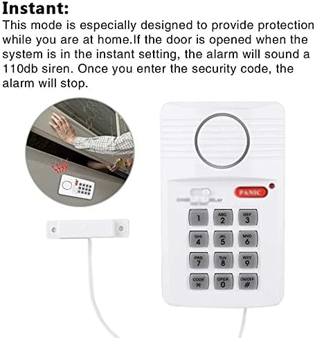 Хмггдд Безбедносна Тастатура Алармен Систем на Вратата 3 Со Копче За Паника За Гаражни Алармни Системи Домашна Канцеларија