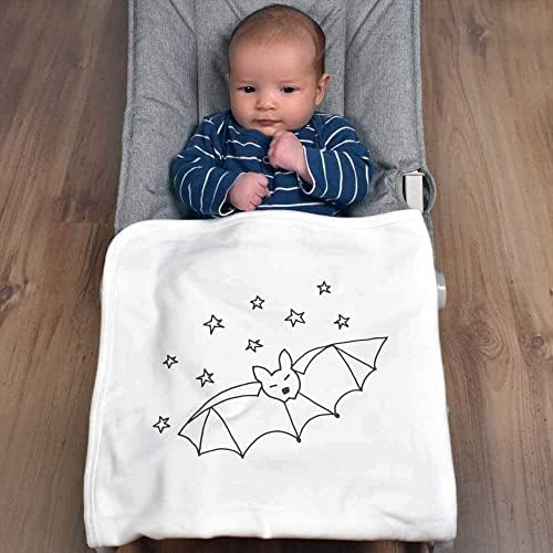 Azeeda 'Bat & Stars' Памучно бебе ќебе/шал