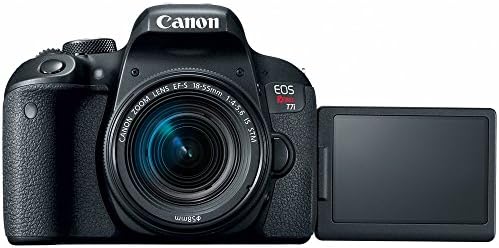 Canon Eos Rebel T7i Дигитална SLR Камера 1894c002 СО EF-S 18-55mm Е STM + 64GB Ексклузивен Пакет Со Тројни Леќи