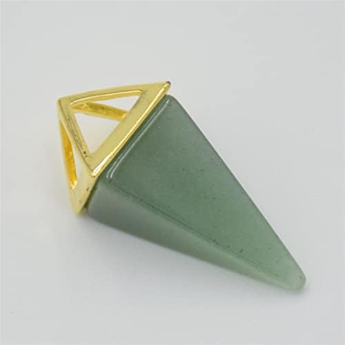 Исцелување Реики Чакра пирамида нишало Природна аметисти камени ѓердан приврзоци шестоаголен моден кристал столб Европски накит 1 парчиња