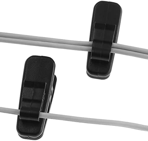 Bonsicoky 24 клипови за пакувања за жица за слушалки, клип за облека за монтирање на слушалки за фиксирање на слушалки/кабел
