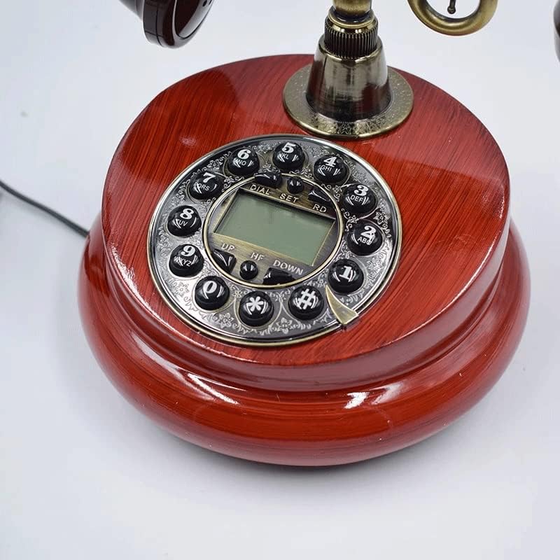 ZSEDP антички кабелски фиксни телефонски смола Фиксна дигитална ретро телефонска копче бирање гроздобер декоративни телефони