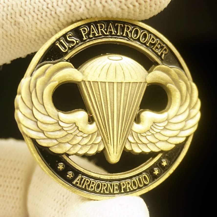 Тридимензионален Релјеф Шуплив Ангел Комеморативна Монета Комеморативна Монета На Американските Воздухопловни Сили Воздушна Дивизија Собирање