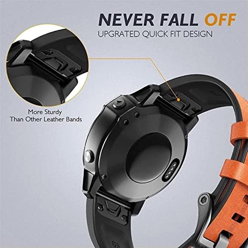 IRJFP 22 26mm QuickFit Враќање на лентата за Garmin Fenix ​​6 6x Pro 5x 5plus 3HR 935 945 S60 Mk2 Ginuine Leather нараквица