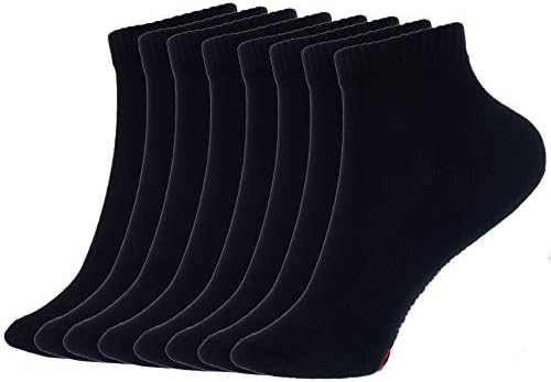 Алпски Швајцарски Мажи 8 Пакувајте Памучни Чорапи До Глуждот Атлетски Перформанси Амортизирани Чорапи Големина На Чевли 6-12