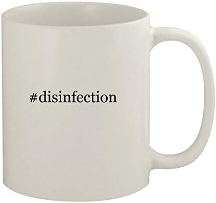 Подароци на Ник Нок Disinfection - 11oz керамичко бело кафе, бело