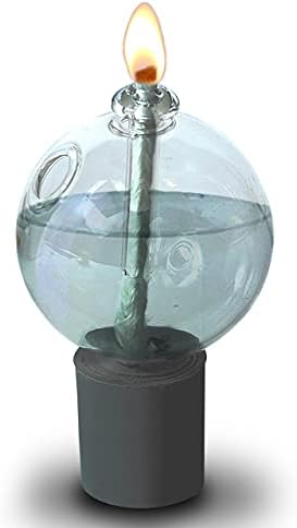 Стаклен парафин Шабат држач за држачи и фитил - форма на топка, 2 пакет - убав и елегантен дизајн - одговара на стандардни свеќници