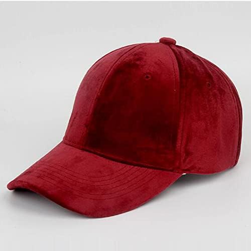 Смачкана гроздобер камионџија капа обичен тато капа ново кадифено бејзбол капа за жени мажи спортски капа хип хоп капи неструктурирана капа