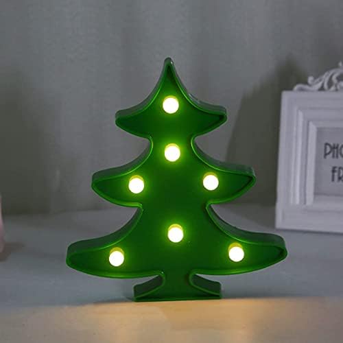 Mujniyan LED DIY Декоративен знак ламба батерија оперирана wallидна декорација ноќна светлина за дневна соба декор, спална соба, дом, забава, подарок за роденден, Божиќни де?