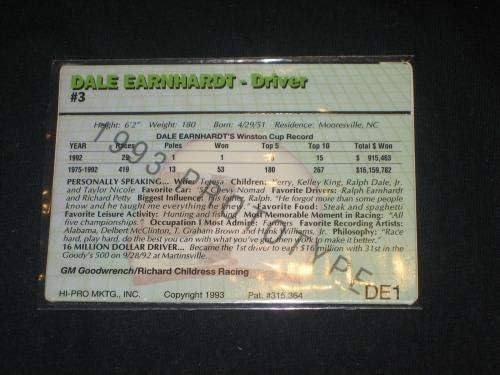 Дејл Ернхардт rуниор за легенда за трки со оригинални автентични акциони картички прототип - непотпишани картички на НАСКАР