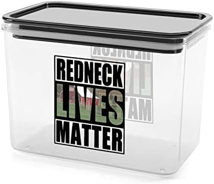 Црвенокосиот Животна Материја Кутија За Складирање Пластични Канистри За Контејнери За Организатор На Храна Со Капак За Кујна