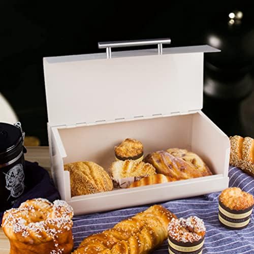 Кутија за торта со метален Леб: Кујнска Плоча Рустикална Фарма Корпа За Леб Гроздобер Контејнери За Чување Леб За Патување Кампување