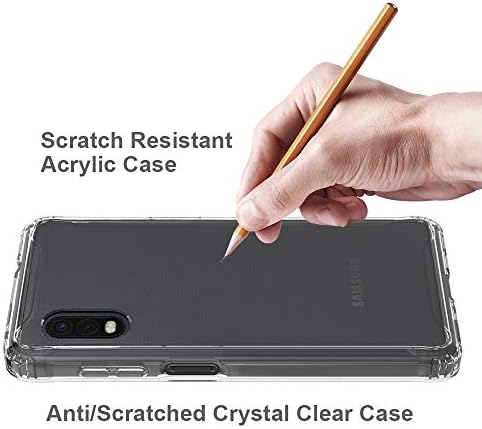 Oborzian for Galaxy Xcover Pro Case со заштитник на екранот, Samsung X Cover Pro Case, Crystal Clear TPU Premium Bumper Theper Cover